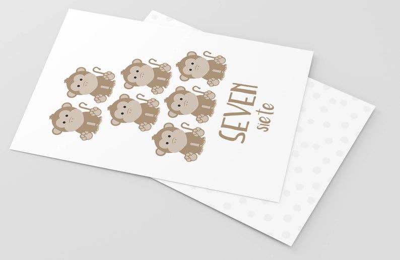 GoodnightFox – Großhandel Lernkarten – Kind & Baby – Karteikarten zählen4