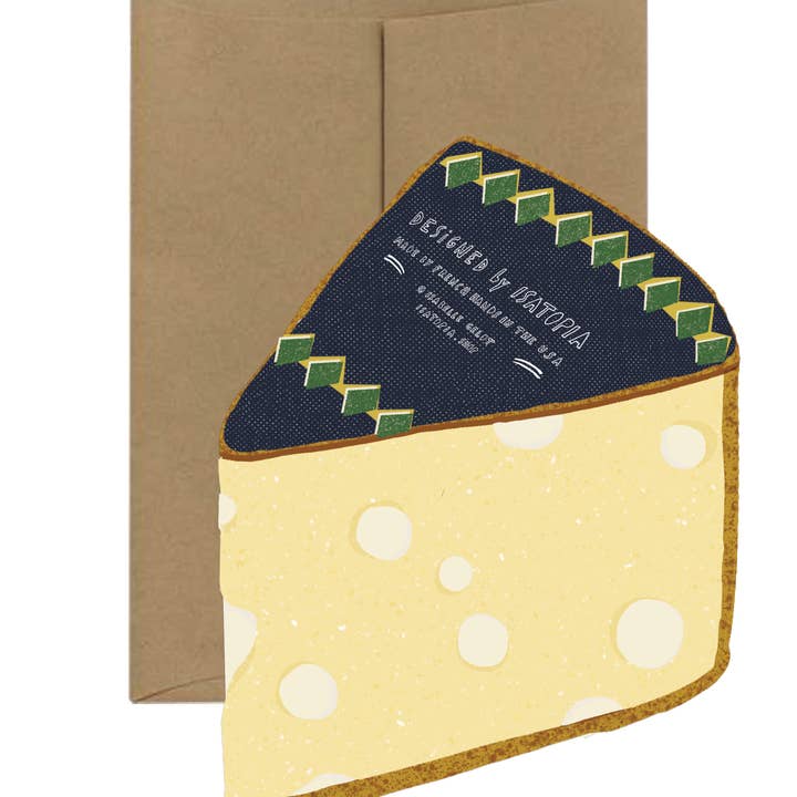 Isatopia - Wholesale Everyday greeting card - Cheese Card - French Collection Die Cut1