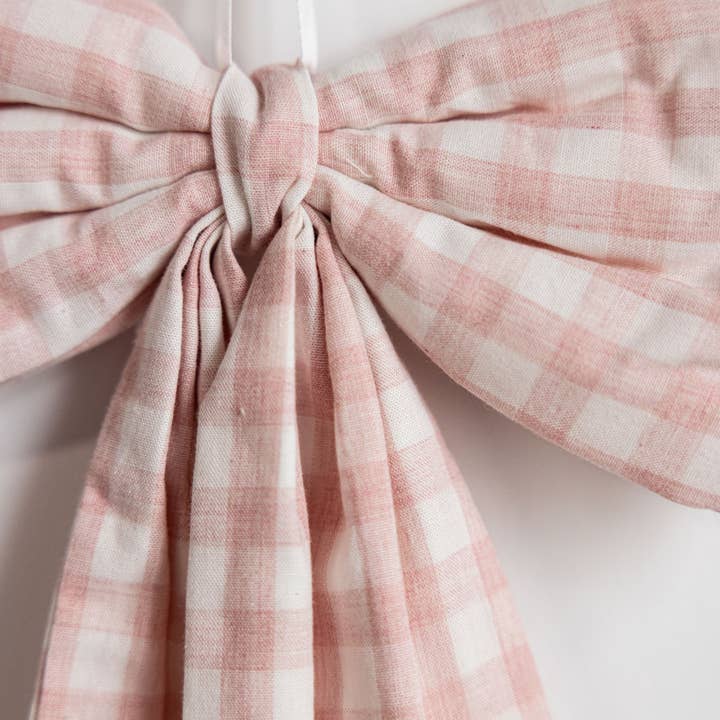Luxe B Co - Wholesale Christmas decoration - Pink Gingham Fabric Bows4