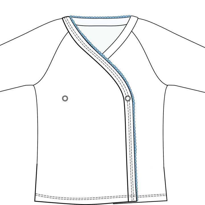 MARCELA - Wholesale T-Shirt - Baby - Pima Cotton Baby Button Shirt