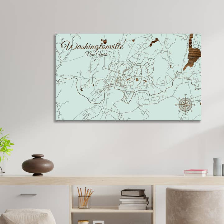 New York: Washingtonville Street Map for wholesale by Fire & Pine