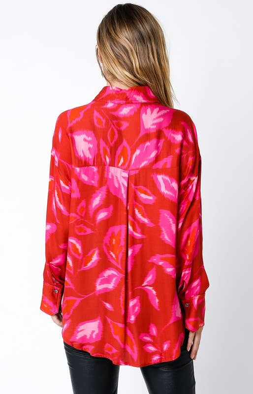 Fuchsia Rust Pia Shirt for wholesale on Faire2