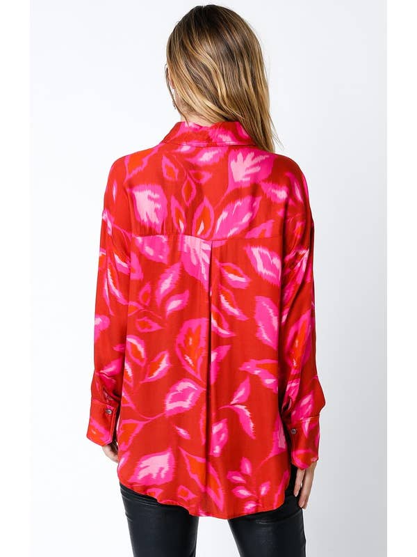 Fuchsia Rost Pia Skjorta för wholesale på Faire2