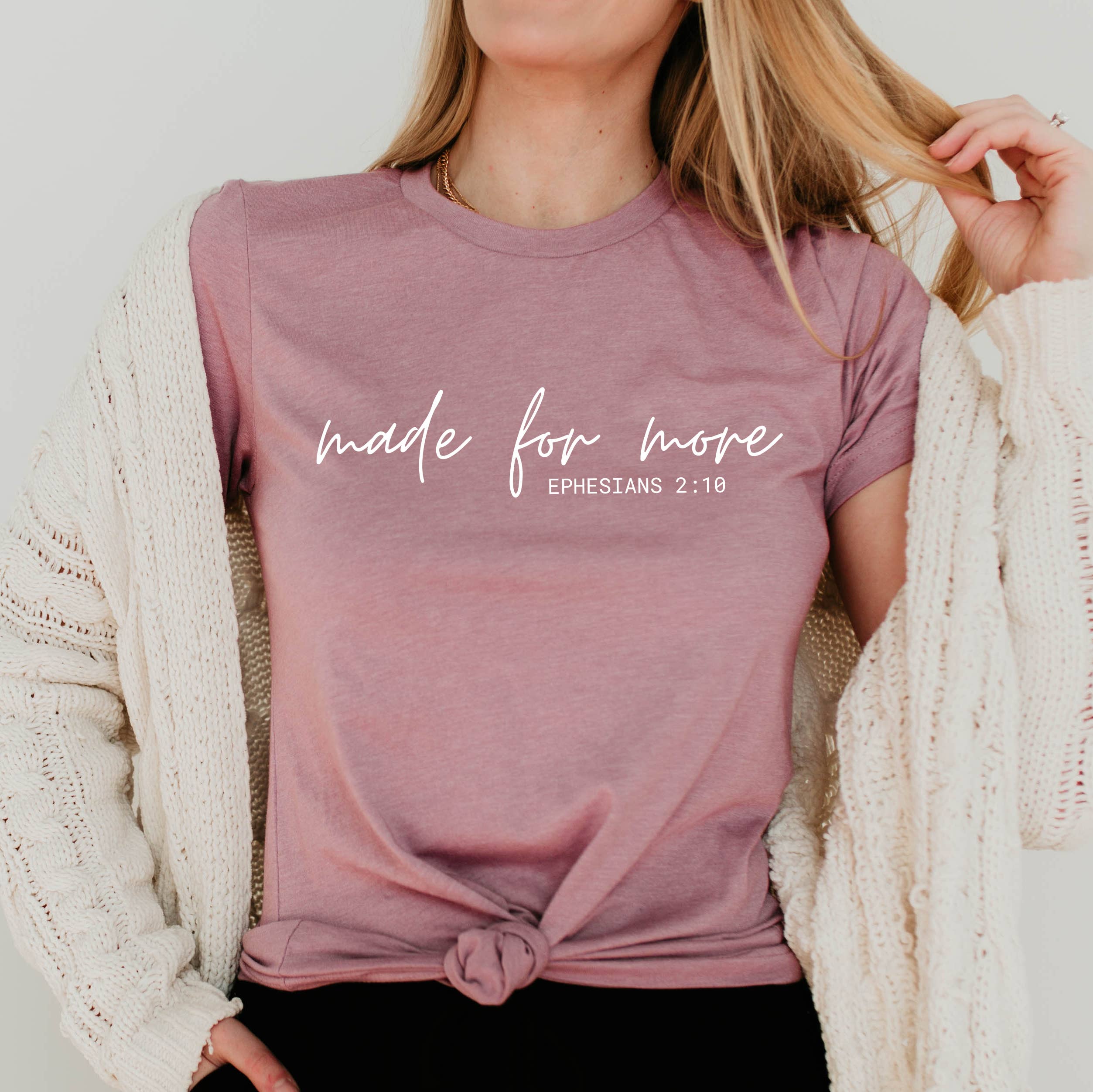 Down Home Tees - Wholesale Screen Printed T-Shirt - Women's - Made For More Inspirational Graphic T-Shirt Christian Jesus2