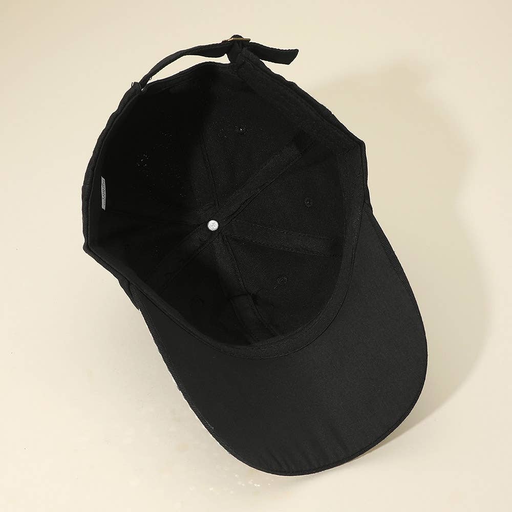 Sensibling Corp. - Wholesale Baseball Cap - Women's - Bling Studded Cross Glam Baseball Cap3