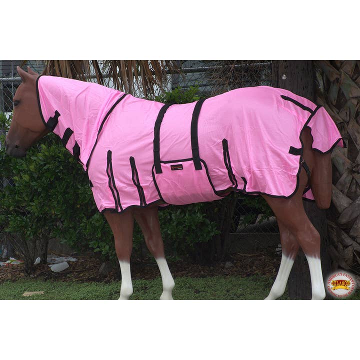 HILASON - Wholesale Horseback Riding Gear - 66-84" Uv Protect Mesh Bug Mosquito Horse Fly Sheet Summer