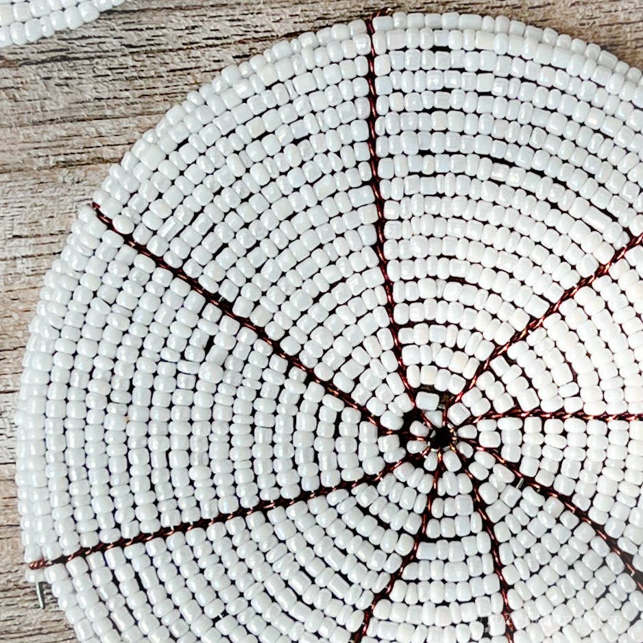 dear Morocco - Wholesale Coasters - Hand beaded coaster 10cm0