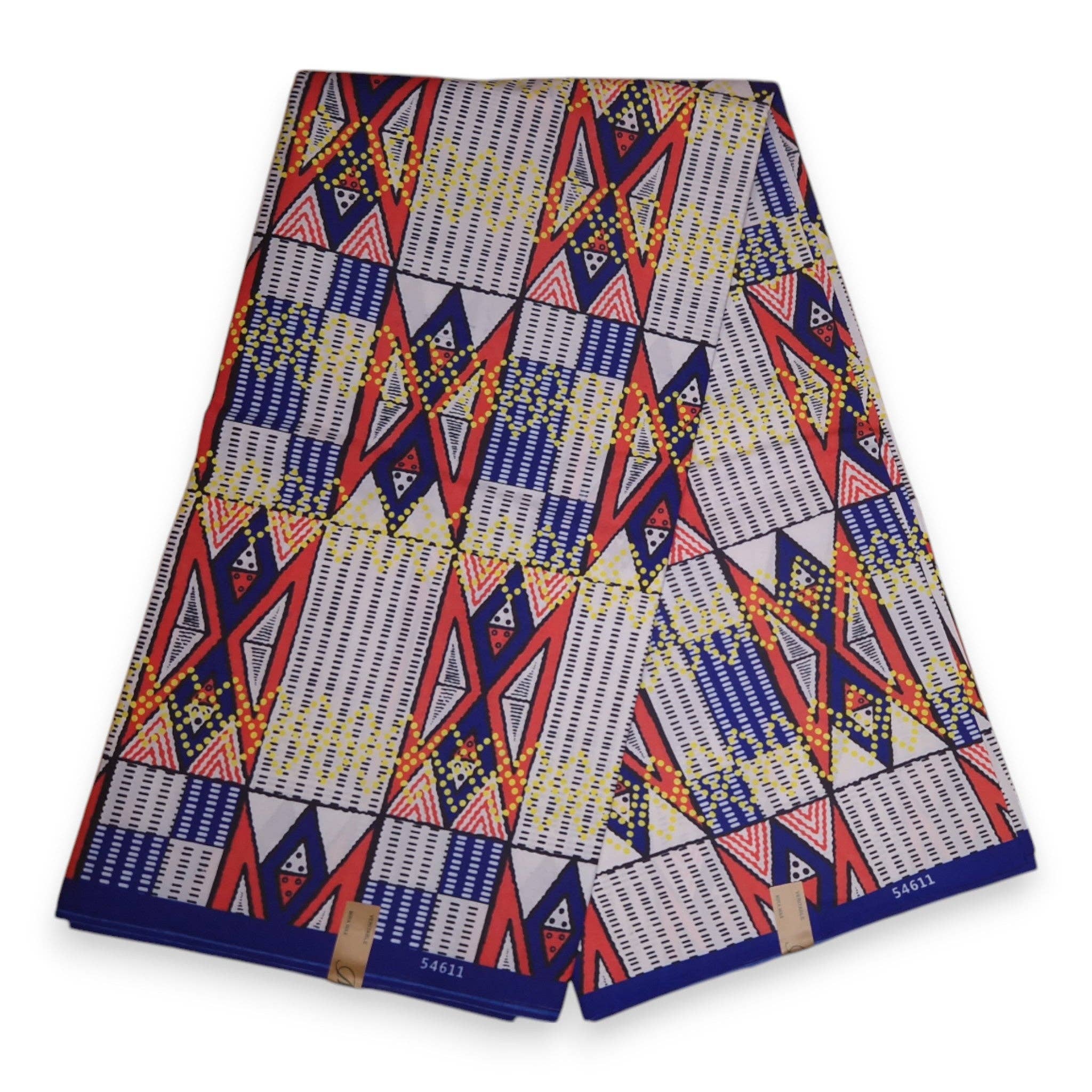 AfricanFabs - Wholesale Fabric - 6 Yards - African print fabric - White PO-5000 - Poly0