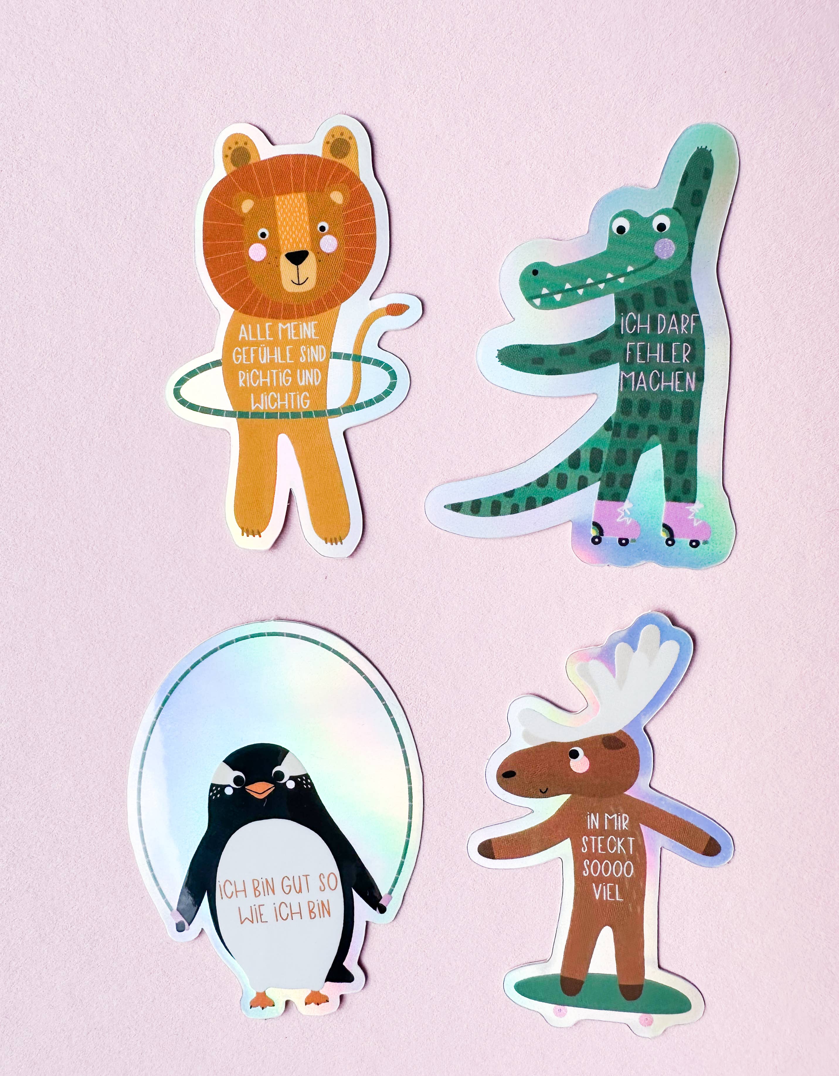 StudioSonna - Wholesale Sticker - Holografische sticker pinguïn Ik ben goed zoals ik ben2