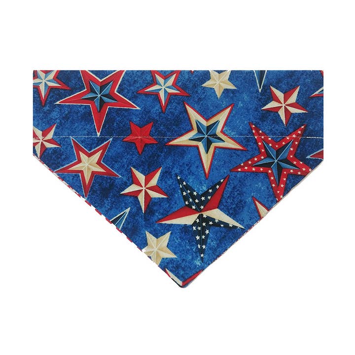 Buddy and Friends - Wholesale Bandana - Women's - July 4th Blue with Stars0