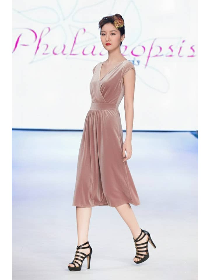 Phalaenopsis Paris - Wholesale Dress - Women's - Robe AMANDA velours5