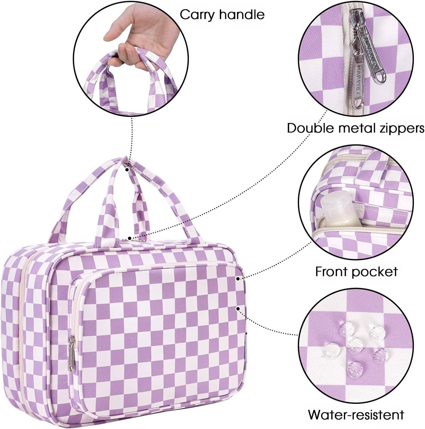 wandf – Großhandel Schmink-/Kosmetiktasche – Hängender Kulturbeutel für Frauen Reise-Make-up-Tasche124