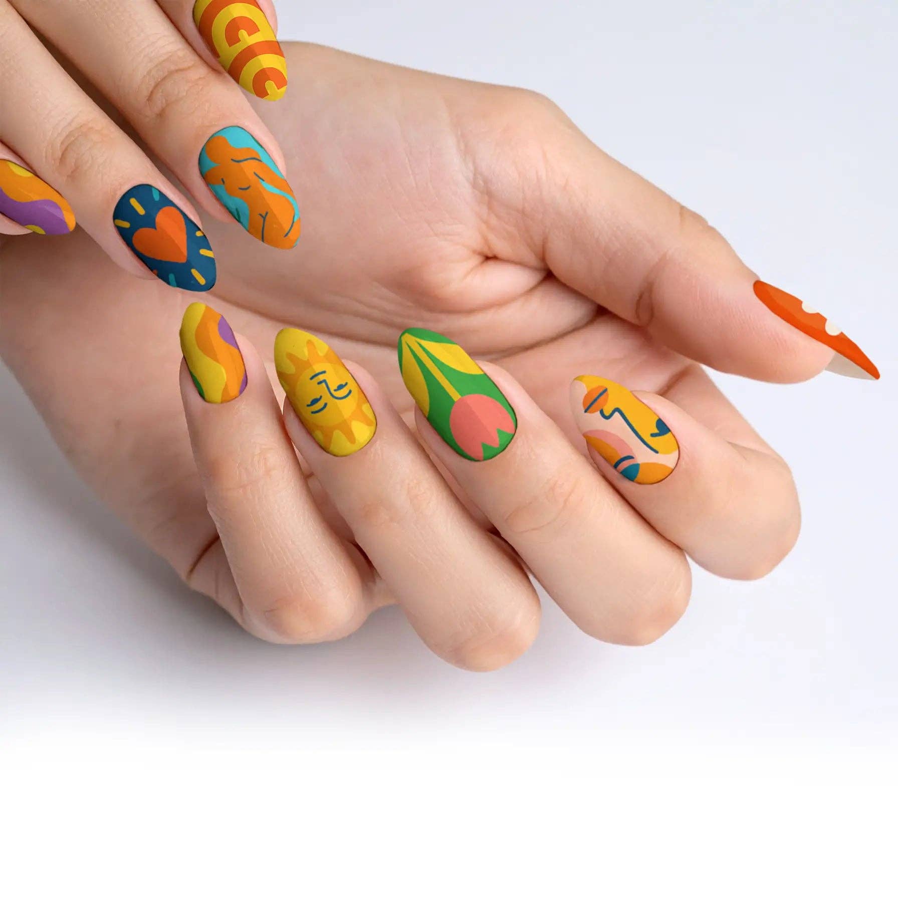 FYNE BODY - Wholesale Press-on/fake nails - Splat-tastic Canvas Creativity Press-On Nails0