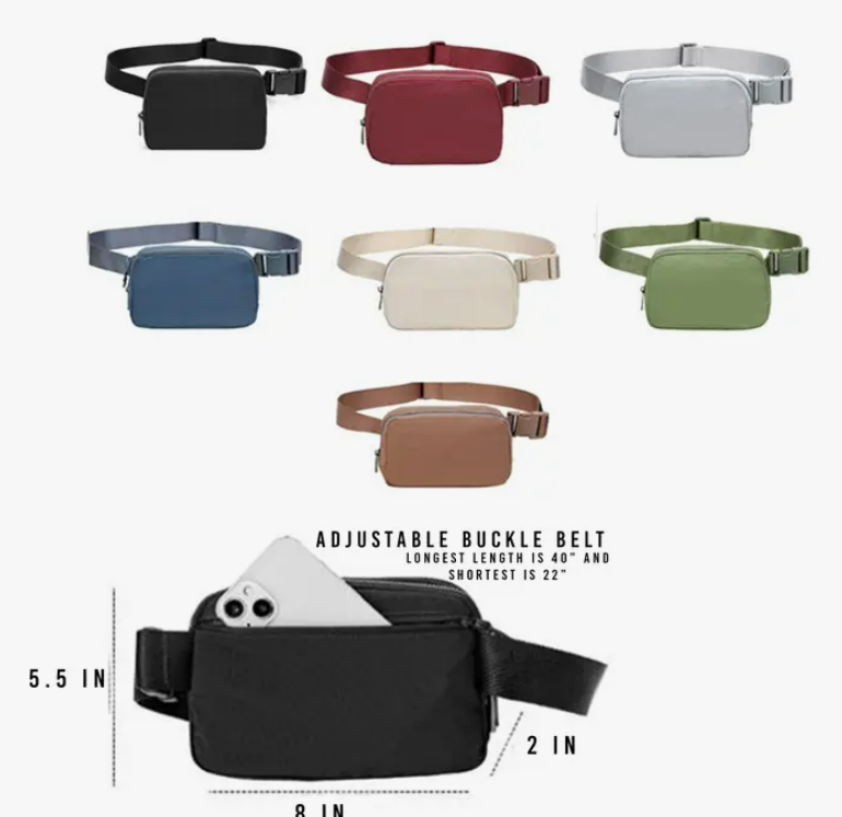 Bash - Wholesale Belt Bag - Women's - Nylon Fanny Pack, Nylon Belt Bag, Dupe Belt Bag, Accessories2