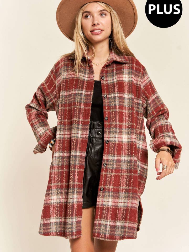 Madelyn - Vendita all'ingrosso Giacca - Donna - LEJ1987BX - GIACCA IN FLANELLA PLUS SIZE11