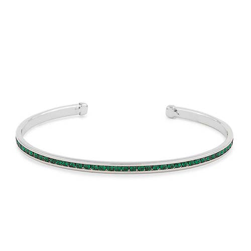 Maya J - Wholesale Cuff Bracelet - Stackable Birthstone Open Cuff Bracelet - Single / Refill16