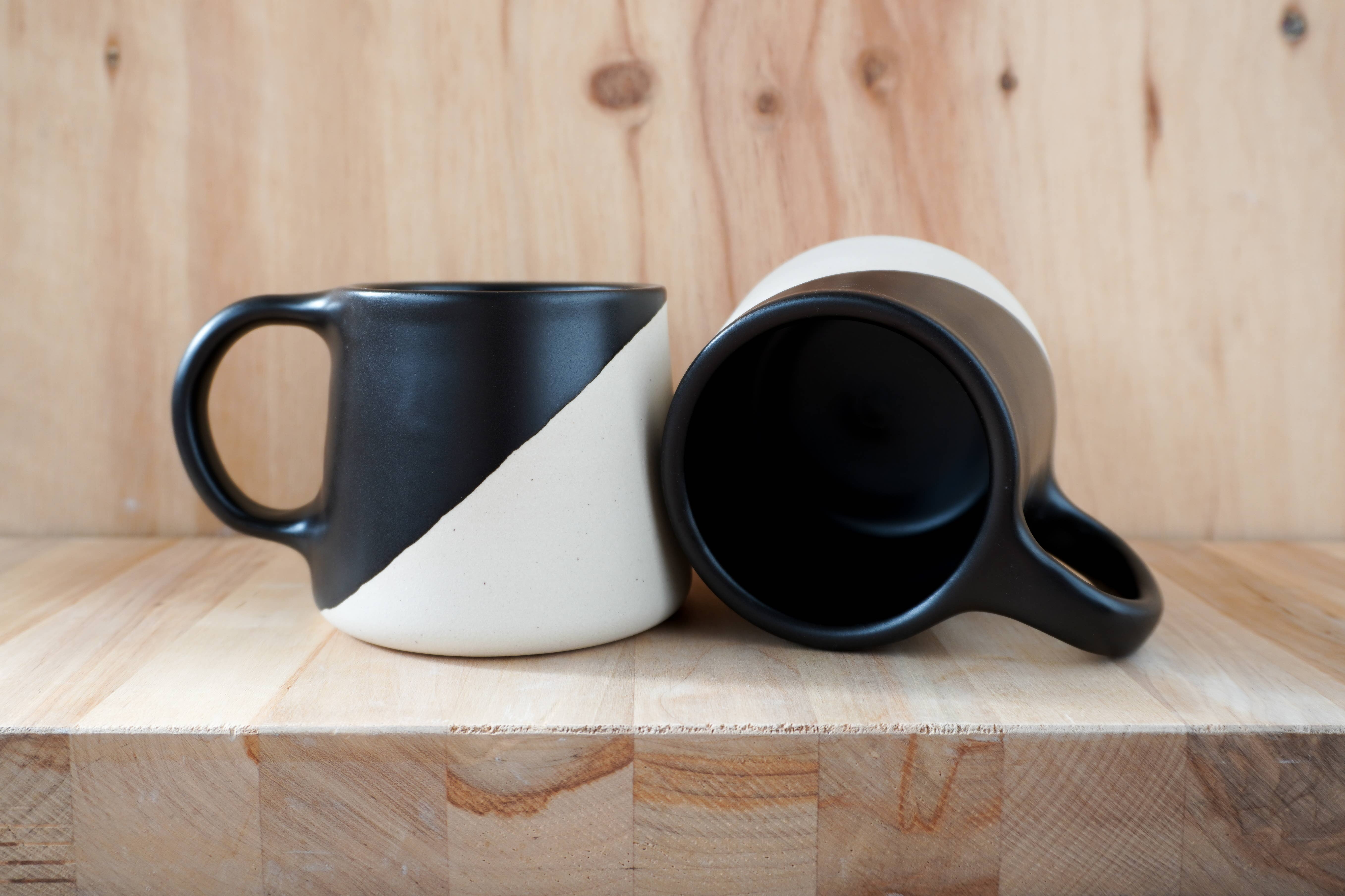 Shelby Page Ceramics - Wholesale Coffee Mug - Classic Taper Mug - Angle Dip9