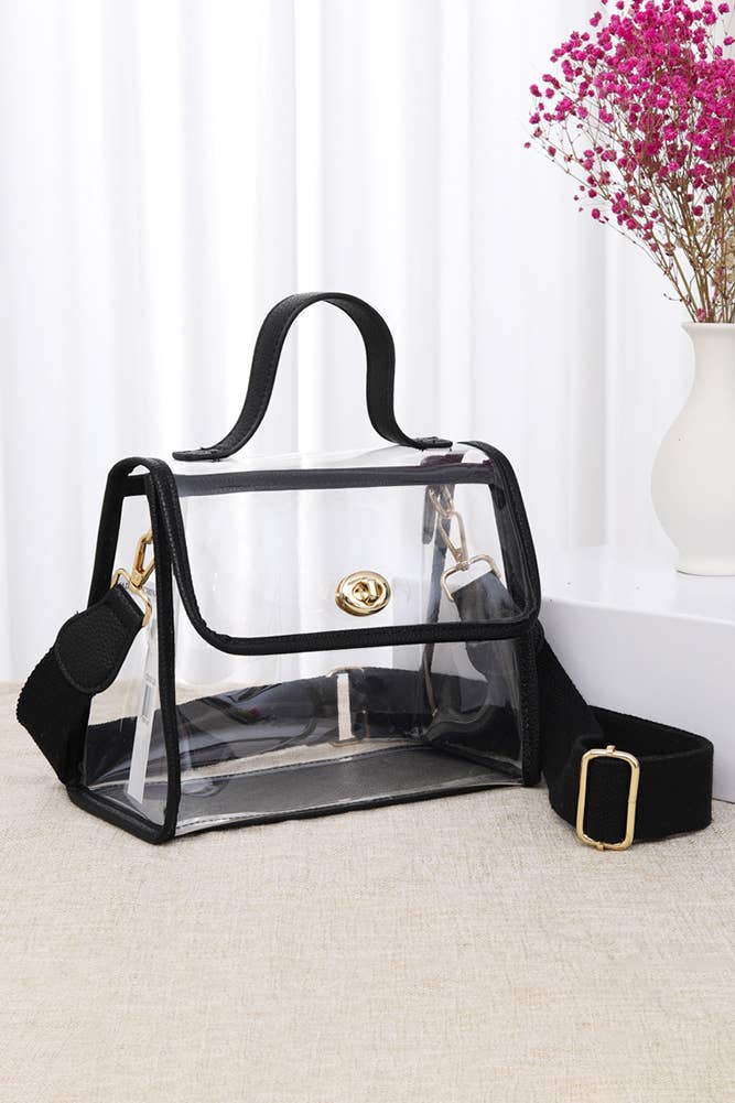 Hana - Wholesale Crossbody Bag - Women's - Clear Stadium Crossbody hand Bag4