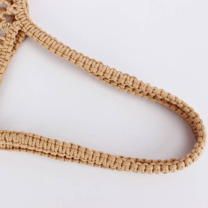 ACCITY - Wholesale Beach Bag - SIMPLE COTTON THREAD HAND-WOVEN SHOULDER BAG_CWAB4681