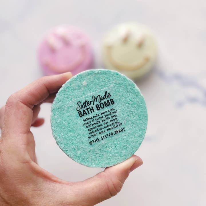 The Sister Made - Wholesale Bath Bomb/Fizz - Happy Bath Bomb (Emoji, Smiley)3