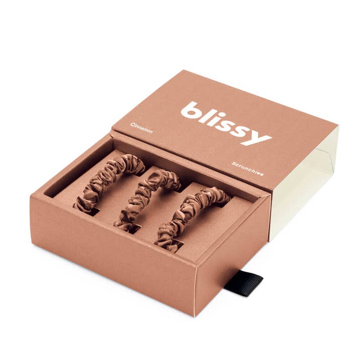 Blissy Skinny Scrunchies - Cinnamon for wholesale by Blissy