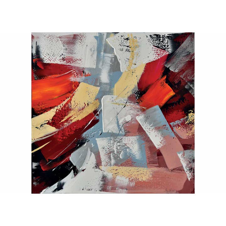 Cuadro pintado a mano «Conexión de colores 100x100" para venta al por mayor de AGAVE S.R.L.