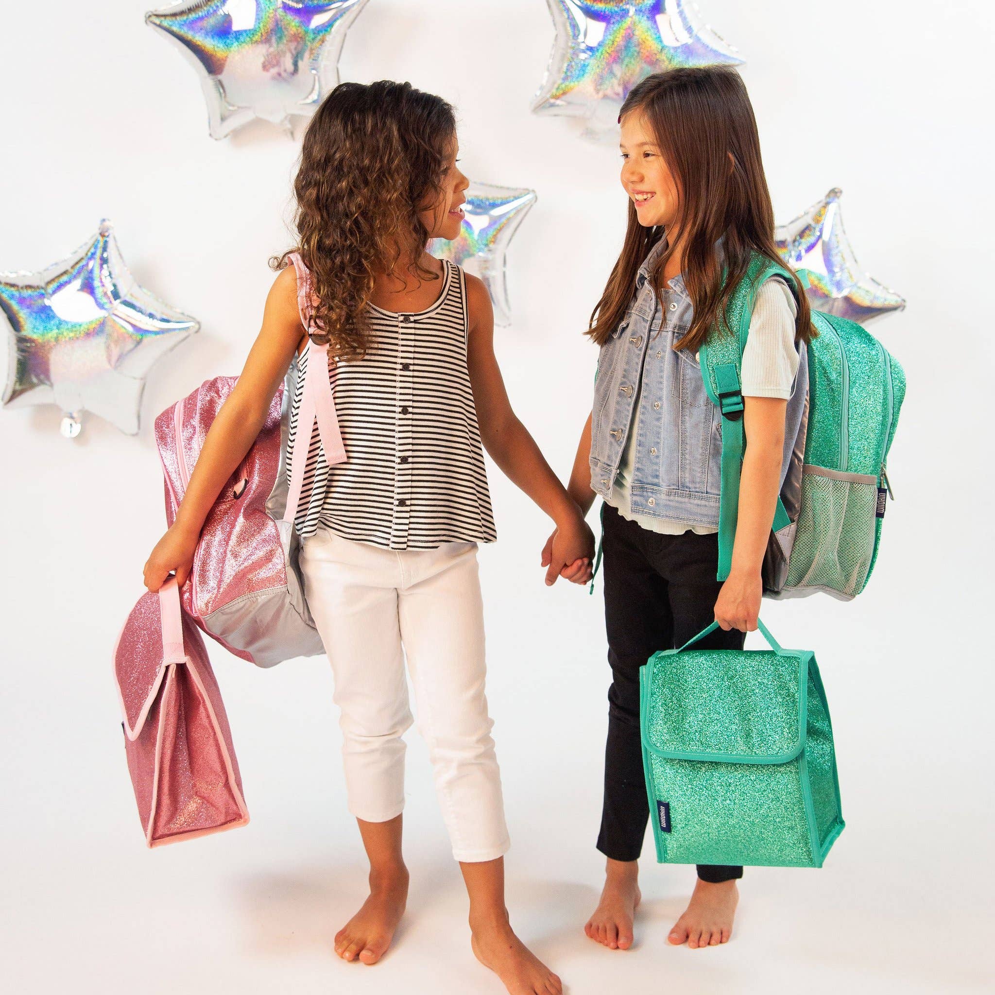 Wildkin - Wholesale Lunch Bag/Box - Kids - Blue Glitter Lunch Bag2