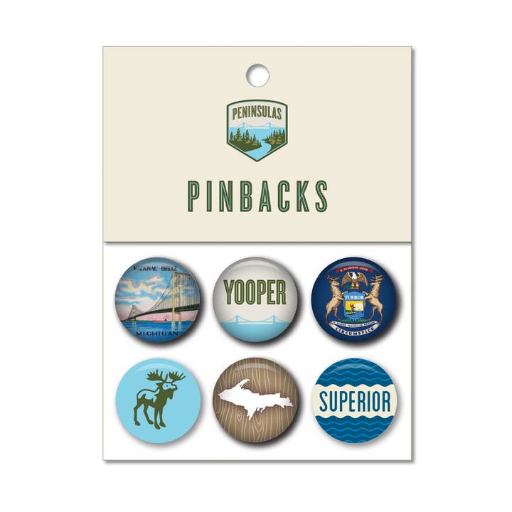 Upper Peninsula Pin Pack for wholesale by Peninsulas