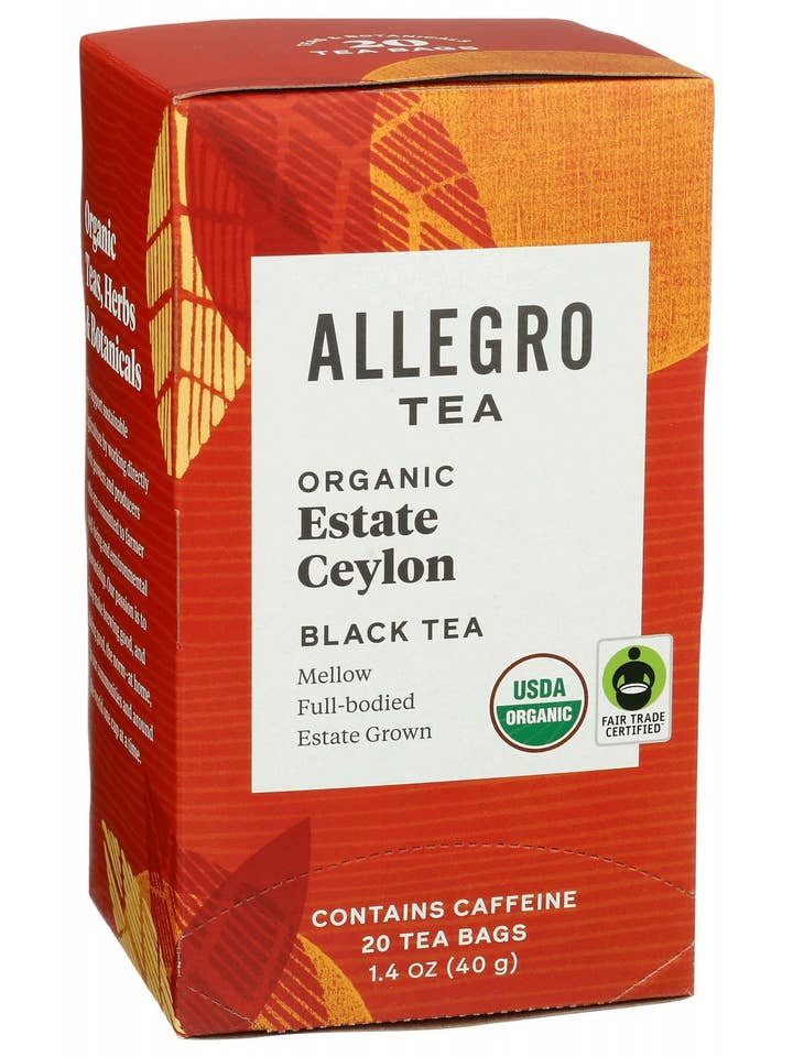 Organic Estate Ceylon Black Tea-Limited Supply Remaining for wholesale by Allegro Coffee