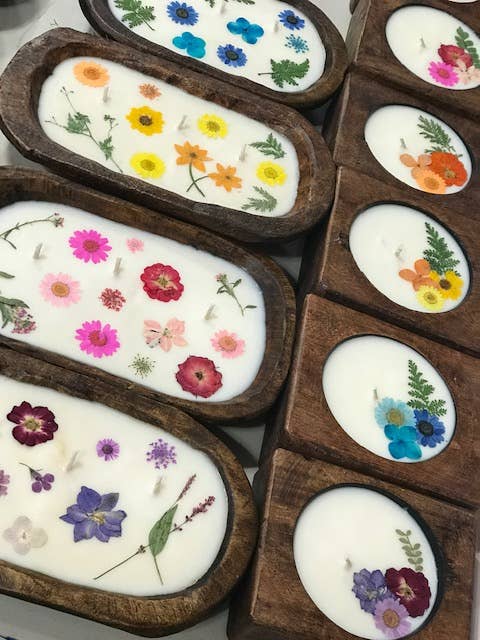 Plaid Rooster Co – Vela em jarro/copo por atacado – Vela de Soja FLOWER Cheese Mold7