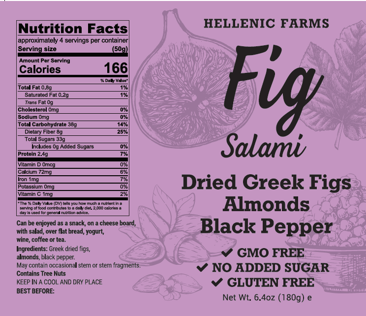 Gourmet Food Solutions, Inc. - Wholesale Shelf Stable Prepared Meal - Vegan Fig Salami - Almond & Black Pepper5