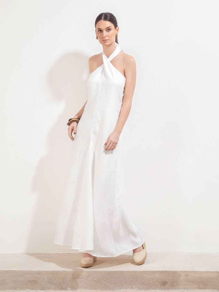 ABITO SANTANDER LINO BIANCO SPORCO per la vendita all'ingrosso da parte di Maria la Paz