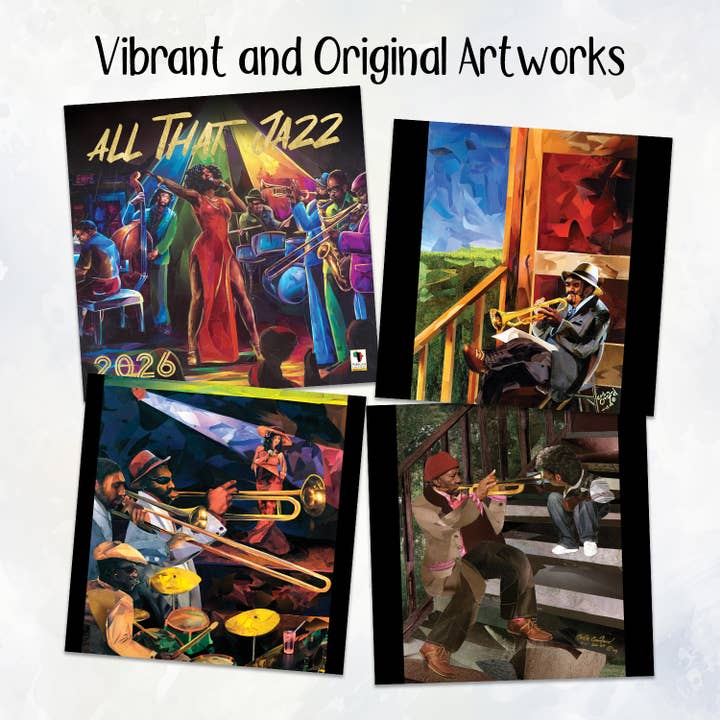African American Expressions – Calendário por atacado – Calendário 2026 All That Jazz4