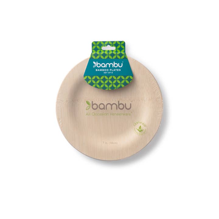 bambu® - Wholesale Disposable plate - Disposable Bamboo Round Plates