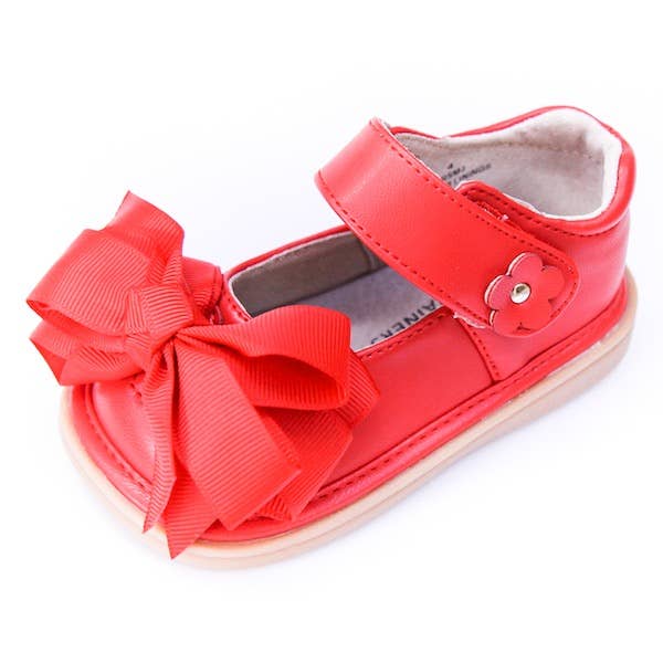 Mooshu Trainers - Venta al por mayor Calzado de vestir - Niños - Zapatos Mary Jane con moño intercambiable para niñas pequeñas - Ready Set Bow2