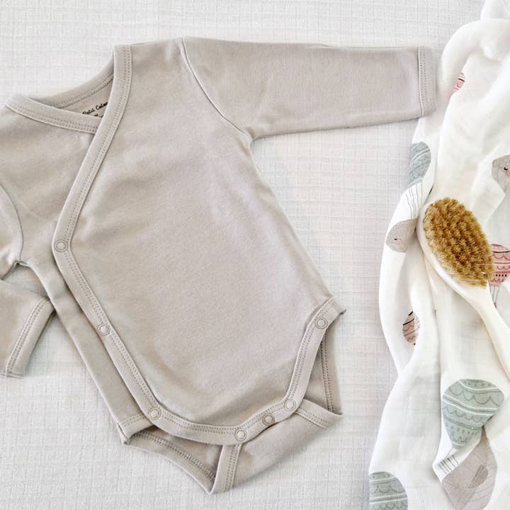 Au Petit Coton - Vendita all'ingrosso Tutina (senza piedini) - Neonati - Body incrociato per bebè MILO 100% cotone biologico