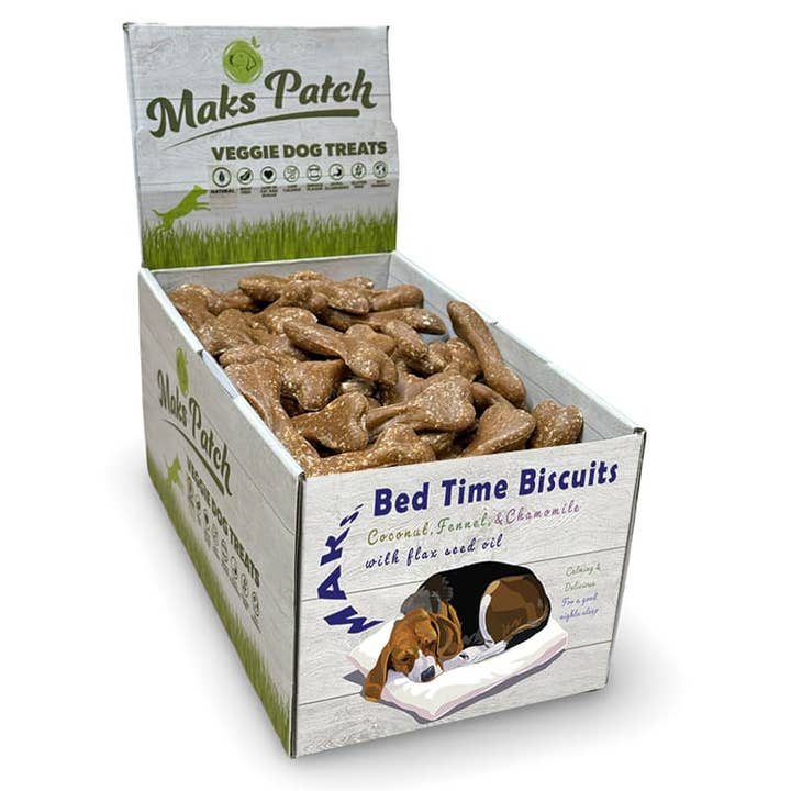 " NEW" Vegan Dog Treats - "Bed-Time" Biscuits. for wholesale by Miro & Makauri