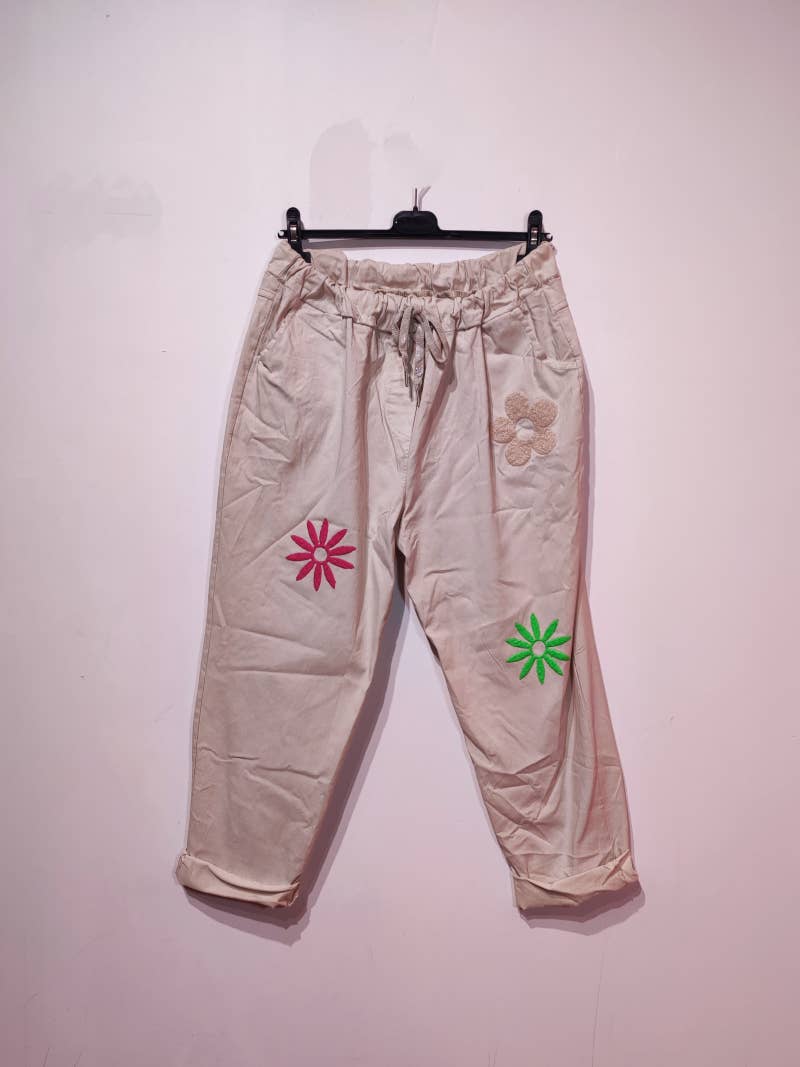 Pomelo paris - Wholesale Pants - Women's - MOON PANTS 3 FLOWERS12