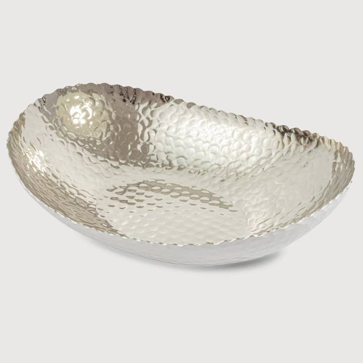 Monarch Abode - Wholesale Decorative Plate/Dish/Bowl - Hand Hammered Modern Decorative Bowl 12.75 x 8.75 inch23