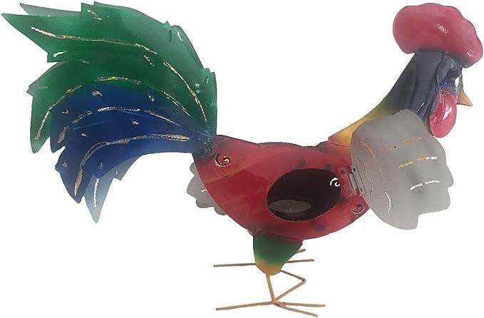 OMA - Eclectic Home - Wholesale Decorative Figurine - Metal Rooster Statue Candle Holder Country Kitchen Home2