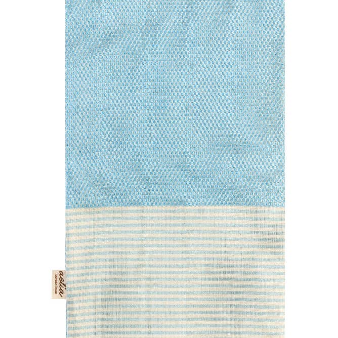 AELIA ANNA - Wholesale Beach Towel - BEACH TOWEL ITHAKI L.BLUE 0