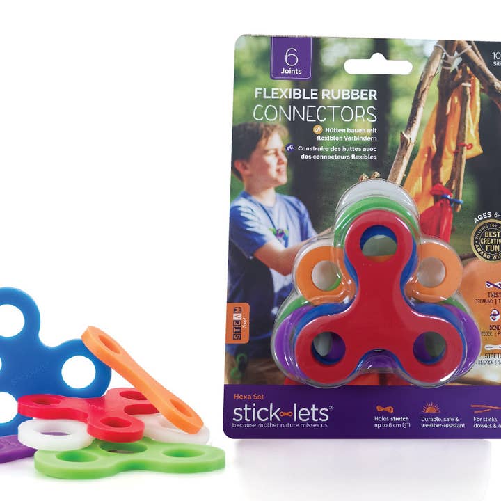 STICK-LETSĀ® - Wholesale Building Set - Kids - 6-Piece Hexa Fort Set1