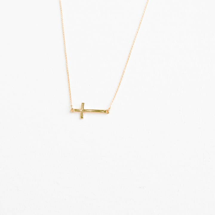 Necklace Cross Gold for wholesale by Michelle McDowell