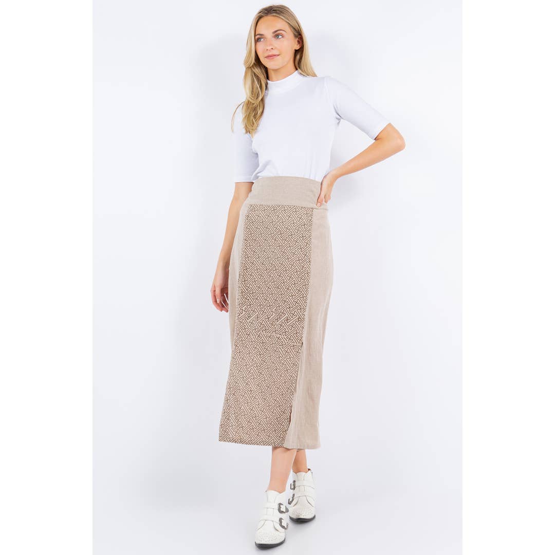 Geo PrintLong Panel Skirt for wholesale by Avatar Imports LLC