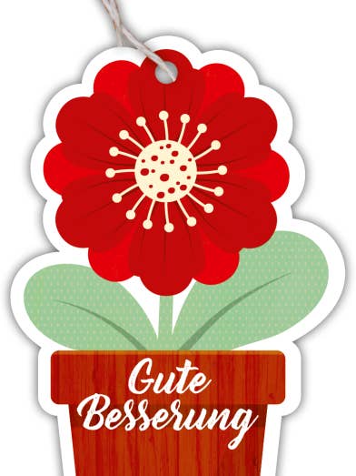 gave tag blomst „God Besserung“ for engroshandel hos Gespänsterwald