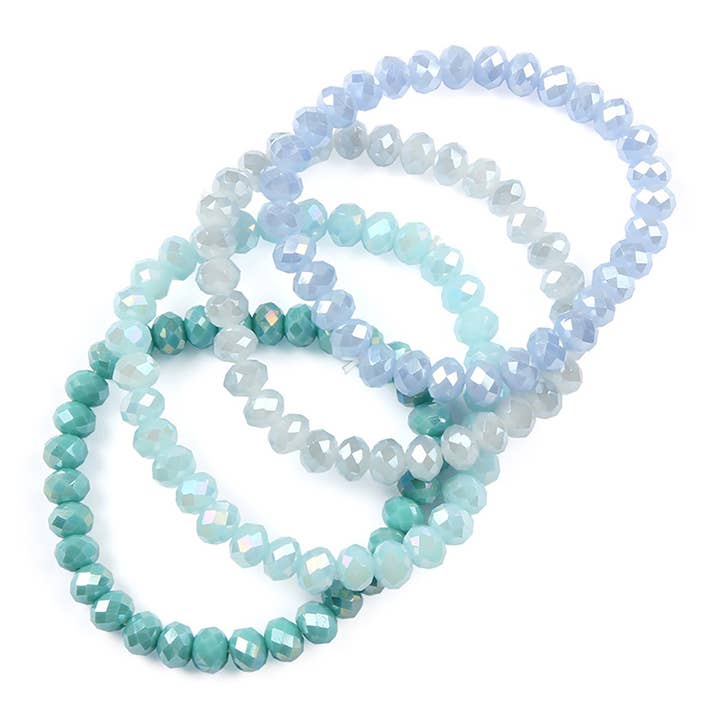 Love and Repeat - Vente Bracelet de perles - BRACELET EXTENSIBLE QUATRE LIGNES DE PERLES DE CRISTAL7