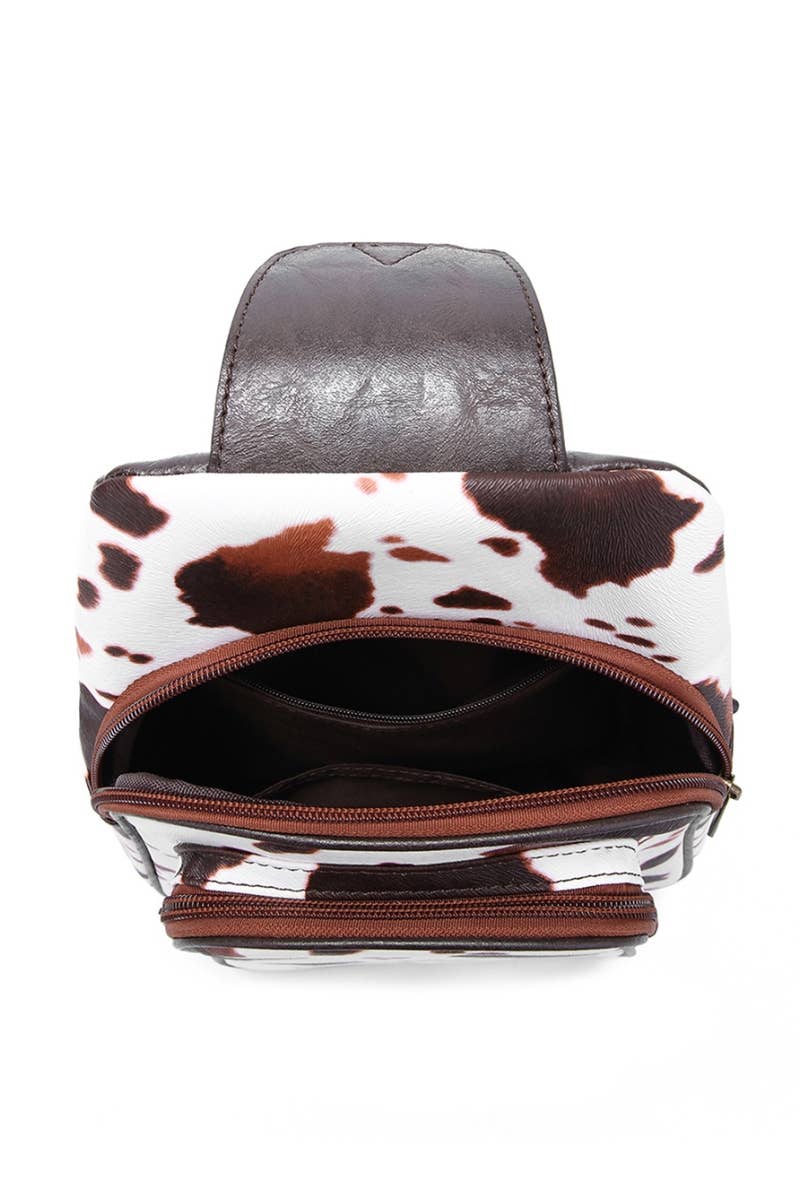 DESHENG ENTERPRISE - Venta al por mayor Bandolera - Mujer - BOLSO BANDOLERA ESTAMPADO DE VACA7