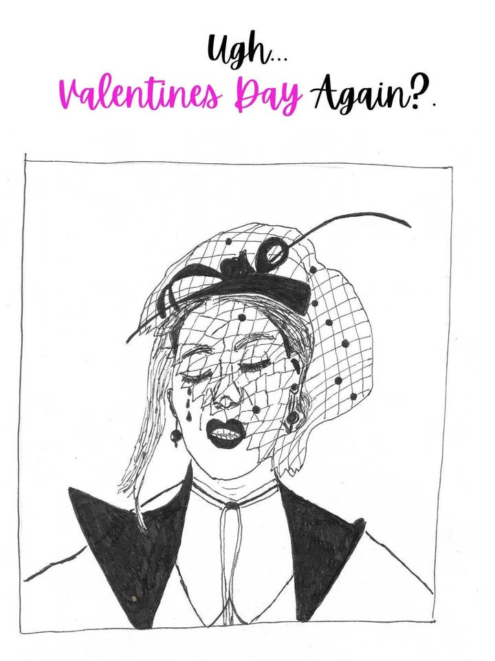 Usch Alla hjärtans dag Roligt Sarkastiskt Kort för Singlar för wholesale av Splendid Torch Studio