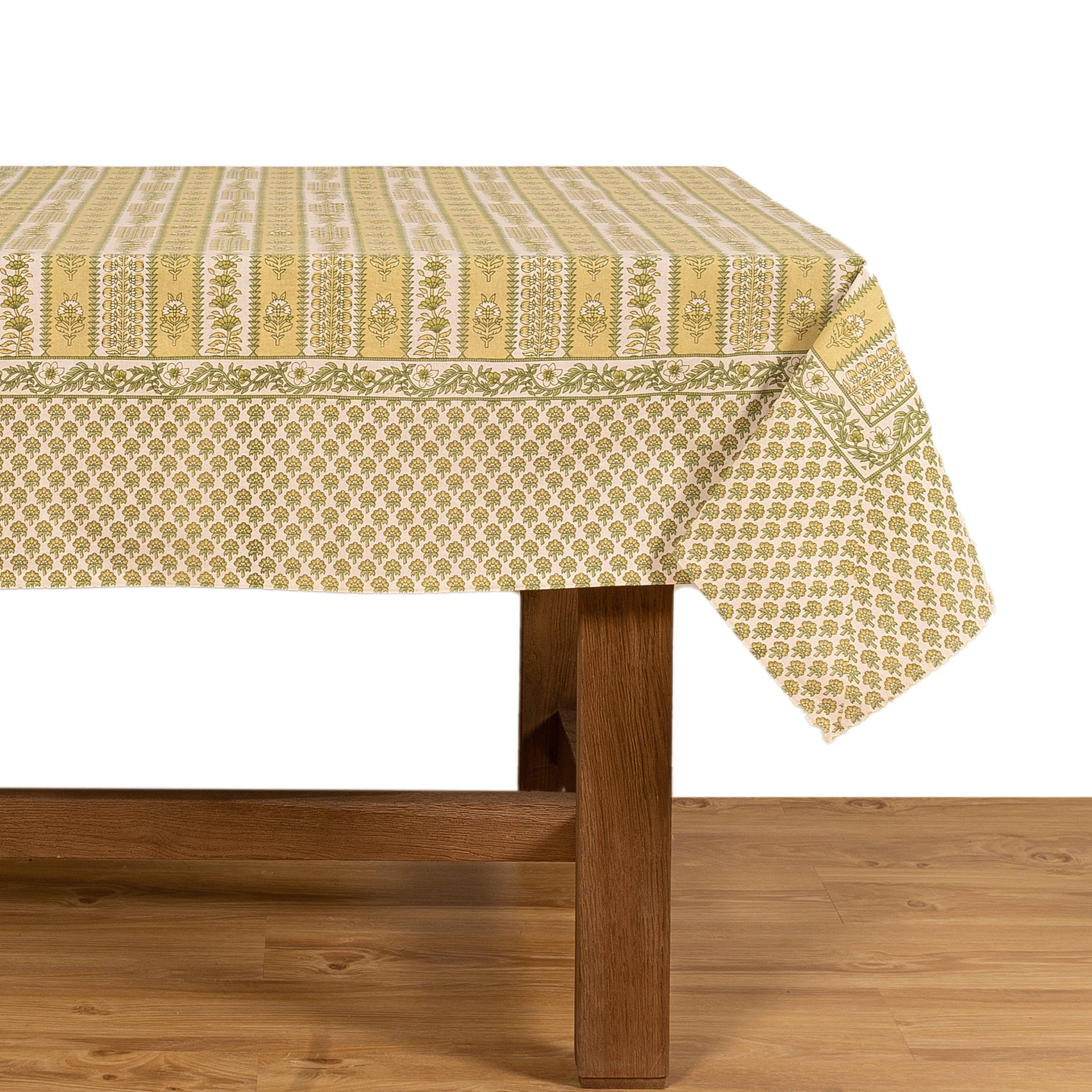 Couleur Nature - Wholesale Tablecloth - Provence Avignon Pistache Tablecloth3