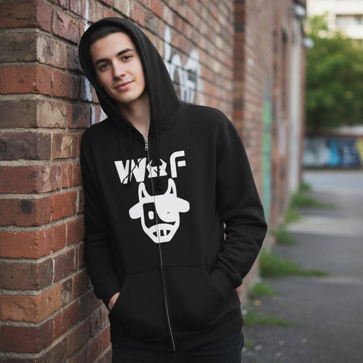 Stilren unisex-hoodie med lekfull design, trendigt vardagsplagg, perfekt för att ge bort, vardagskomfort, cool street-stil, rolig grafisk klädsel för wholesale av RC'nSONS